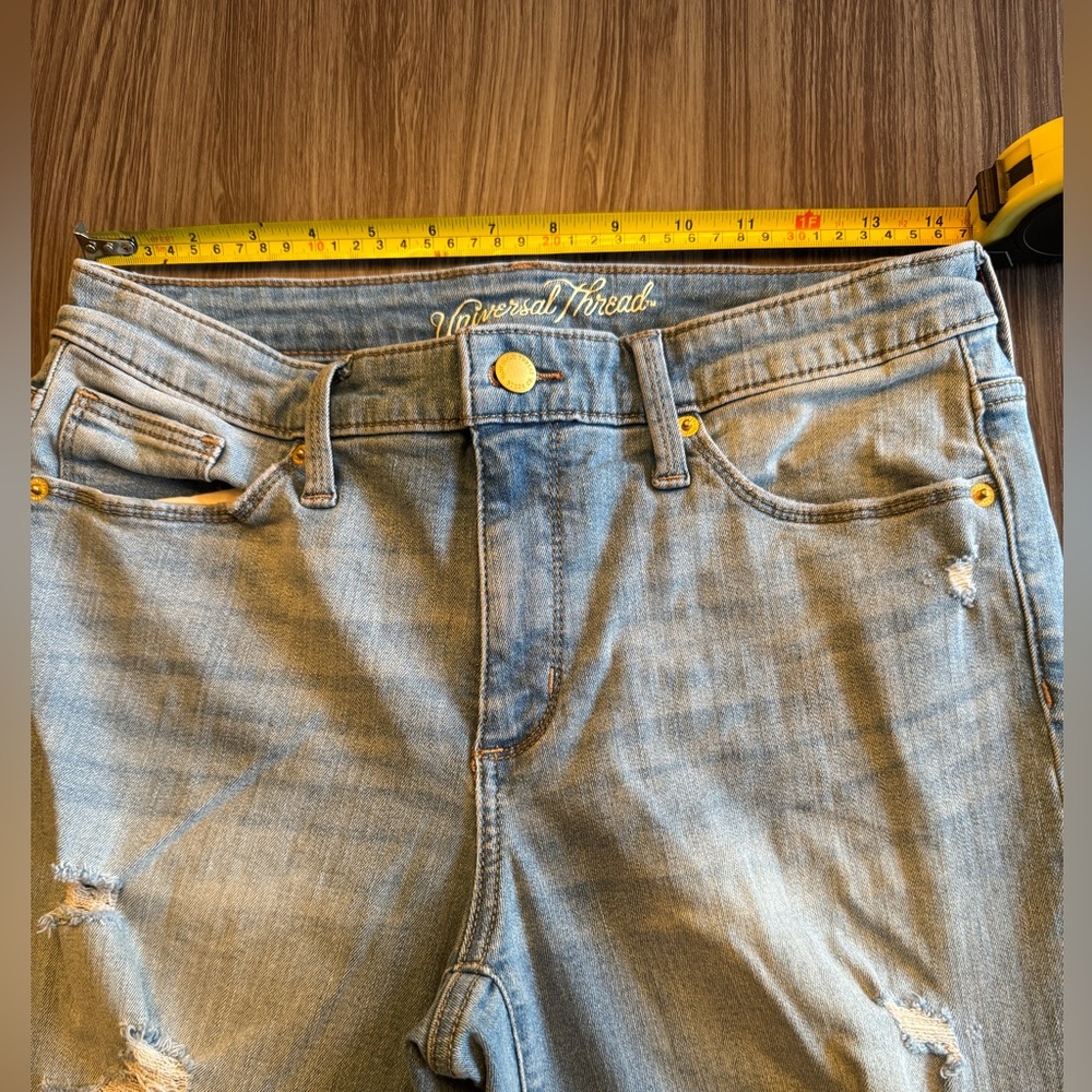 Universal Thread Medium Blue Ripped Skinny Jeans - Picture 6 of 7